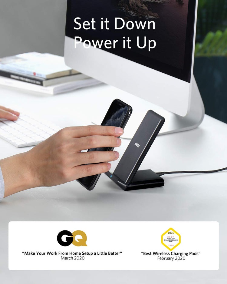 Anker 313 Wireless Charger ((Stand) Trådløse Opladere Sort | JB518471B8