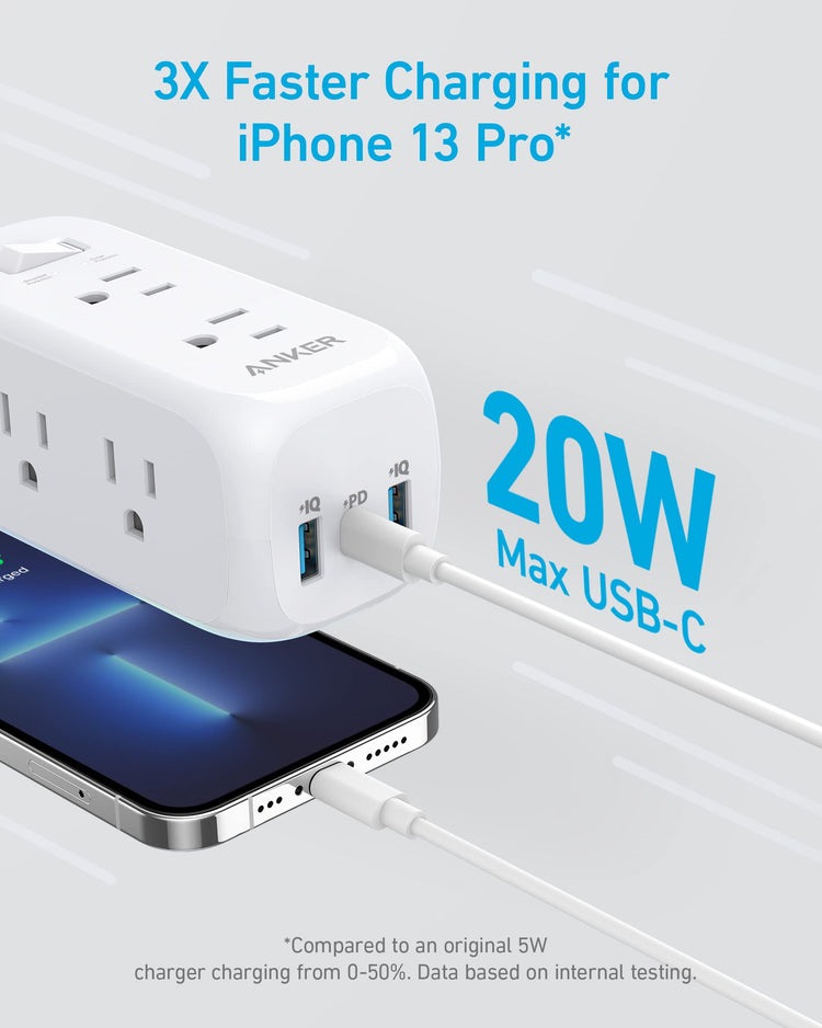 Anker 332 USB Power Strip AC Power Hvide | XN859455T3