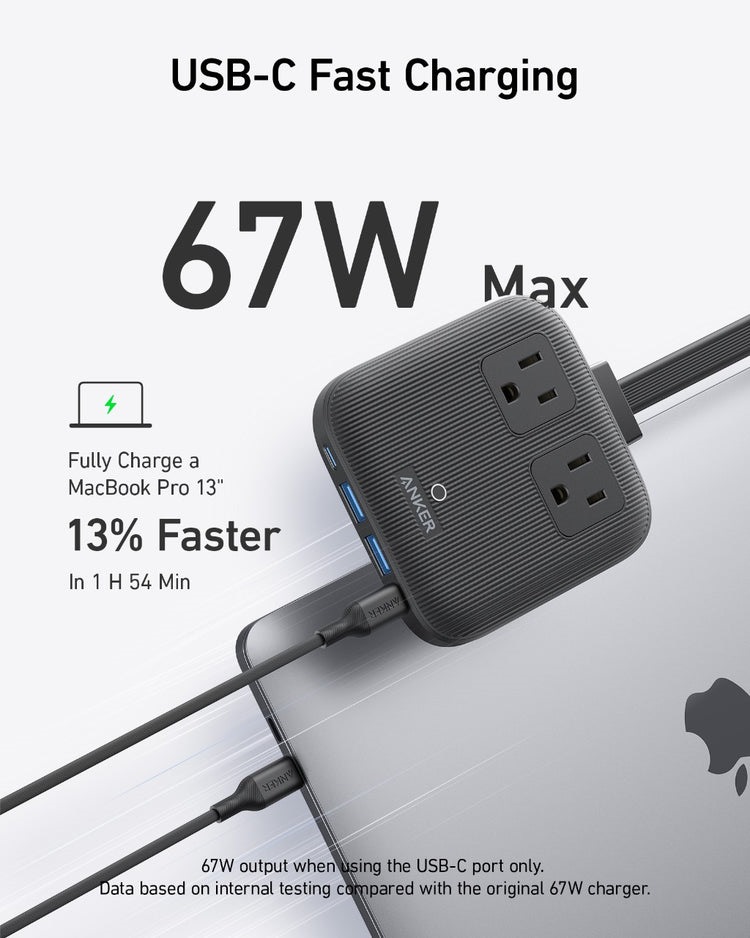 Anker Nano Charging Station ((6-in-1, 67W) AC Power Sort | VC047504S8